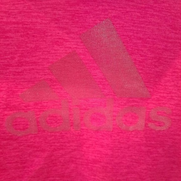 ADIDAS Pink Hoodie with Cowl Neck Size XL - Picture 2 of 5